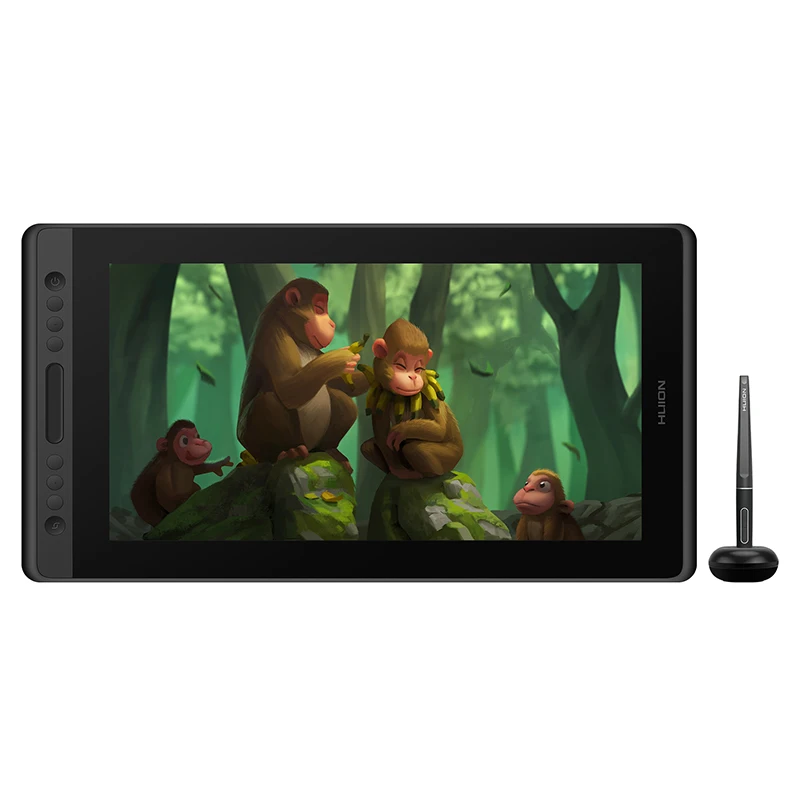 Huion Kamvas Pro 16 15.6 inch Graphic Tablet Monitor Battery-Free Pen Display Digital Tablet Drawing Monitor with Tilt AG Glass
