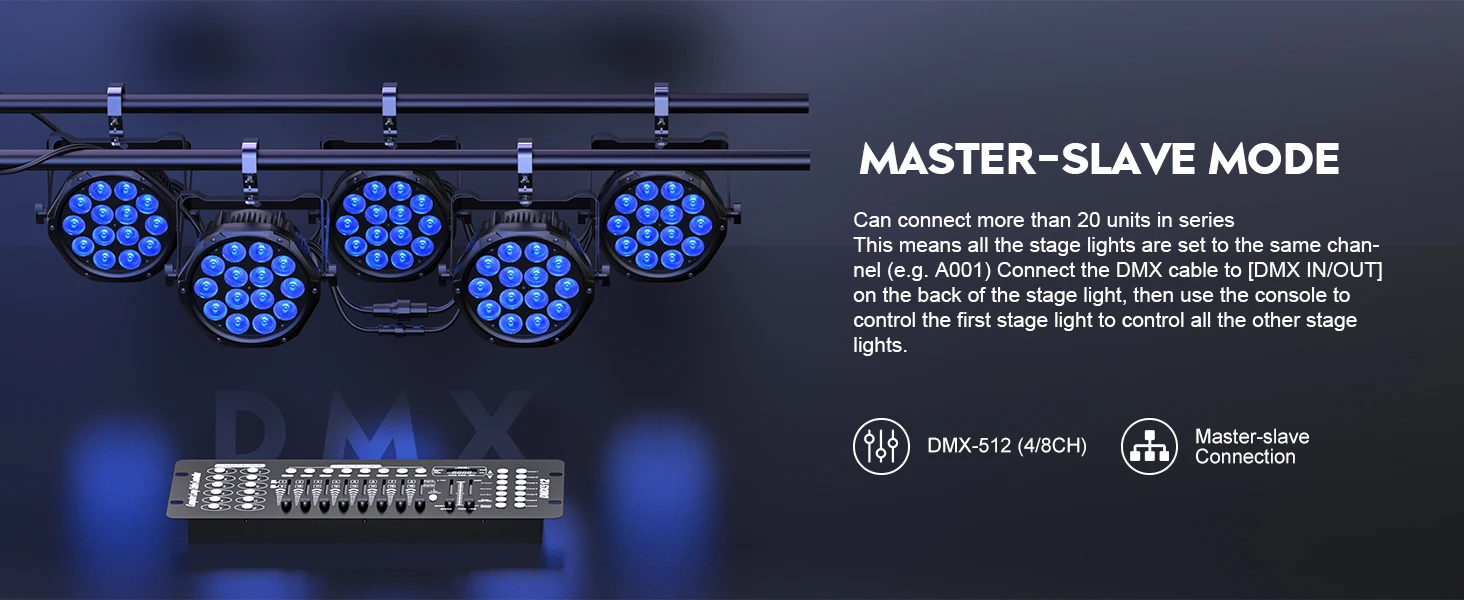 LeLeght 4 in 1 Stage Effect Par Light IP65 Waterproof Outdoor Flat Par Light 14x10W LED Beam Light for Wedding Party Club Disco