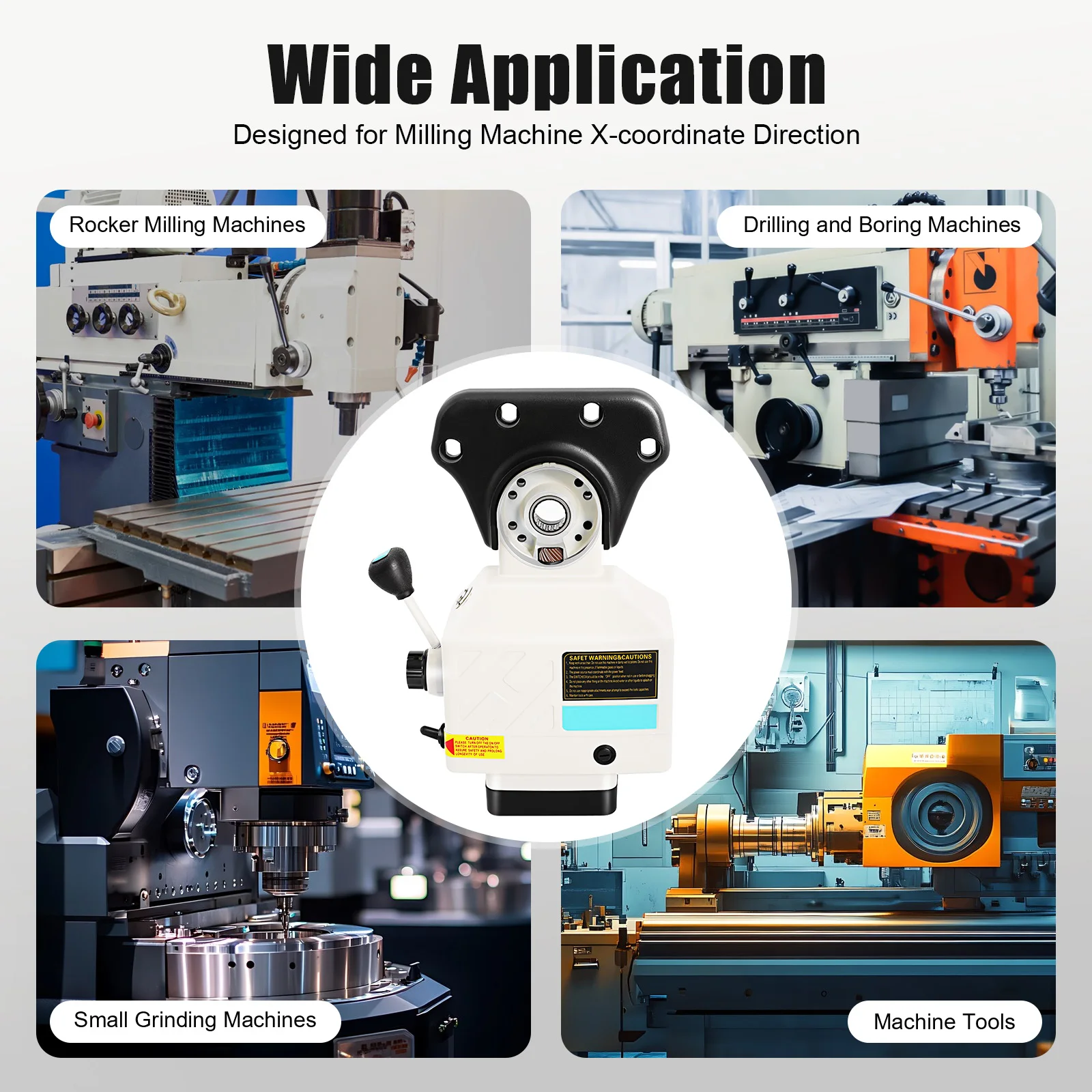 Power Feed for Milling Machine 95W Pure Copper Motor Portable Power Feed Device X-Axis Speed Adjustable