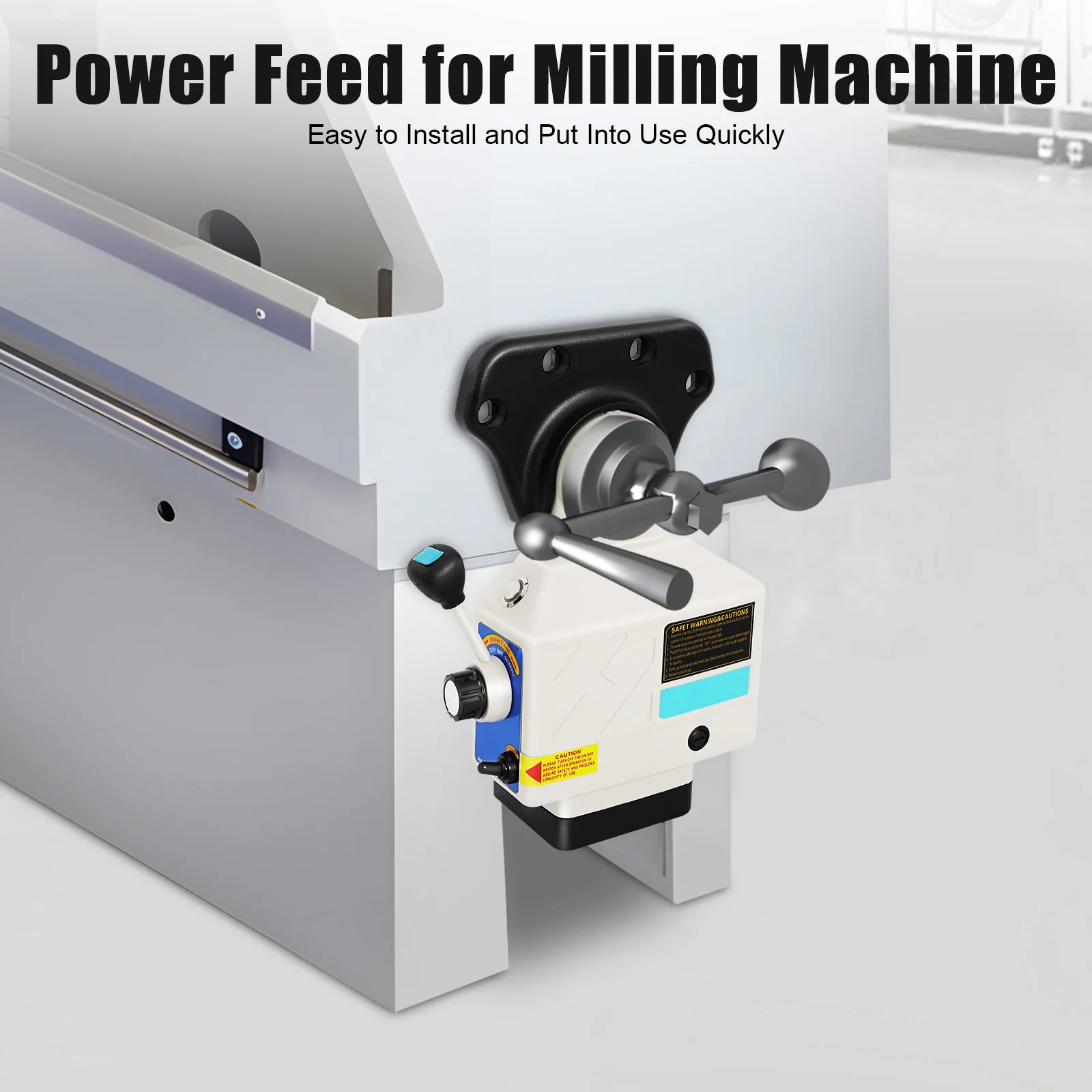 Power Feed for Milling Machine 95W Pure Copper Motor Portable Power Feed Device X-Axis Speed Adjustable