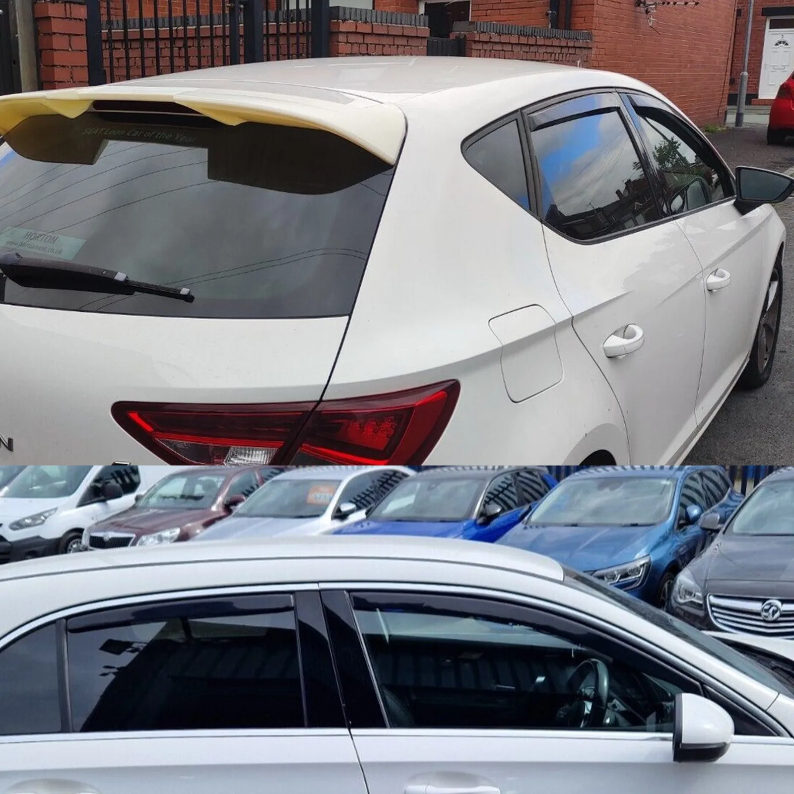 FOR SEAT Leon/Cupra MK3 2013-2020 5 Door Hatchback Wind Deflectors 4pc + Clips