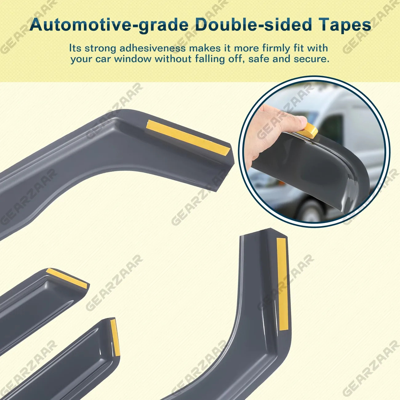 FOR SEAT Leon/Cupra MK3 2013-2020 5 Door Hatchback Wind Deflectors 4pc + Clips