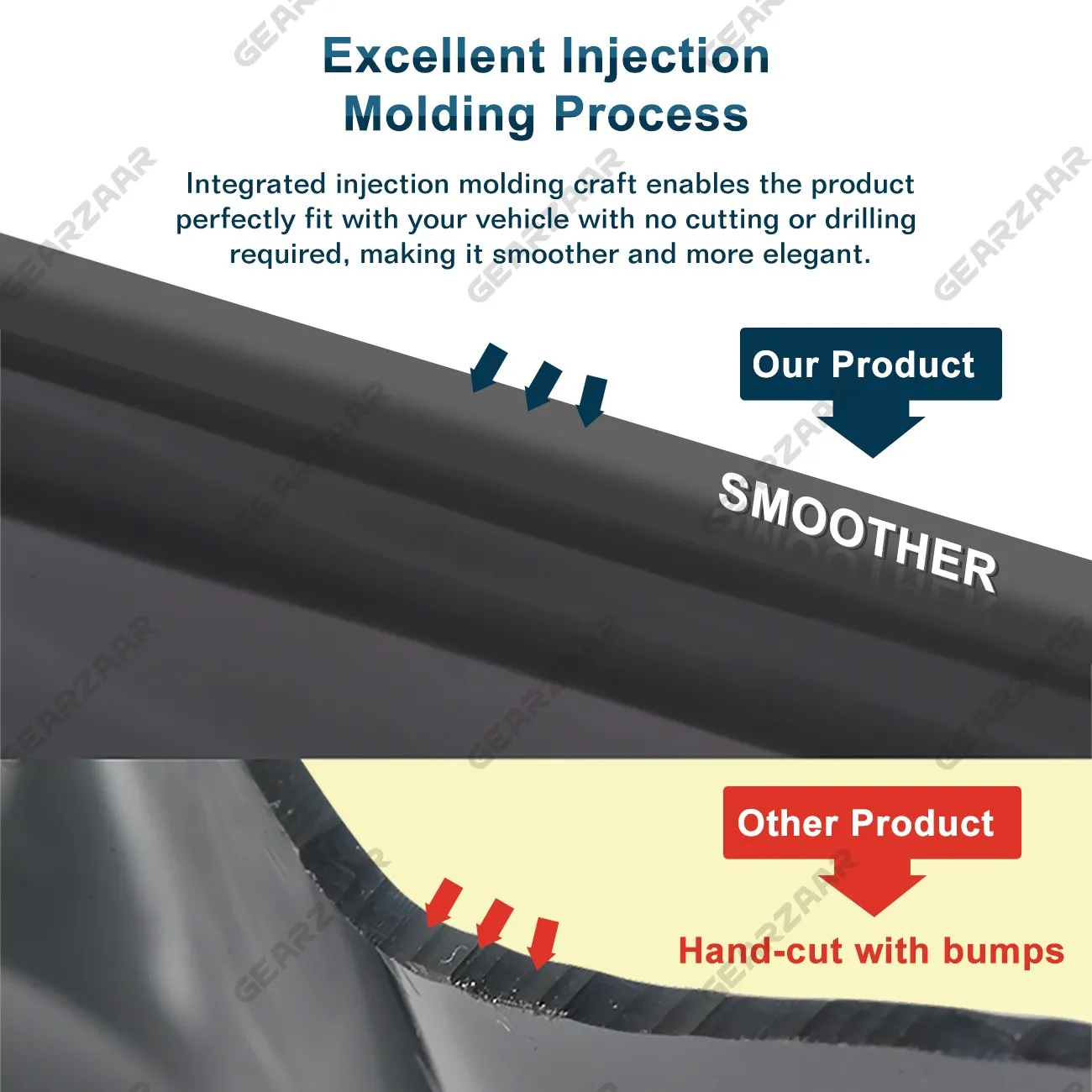 FOR SEAT Leon/Cupra MK3 2013-2020 5 Door Hatchback Wind Deflectors 4pc + Clips