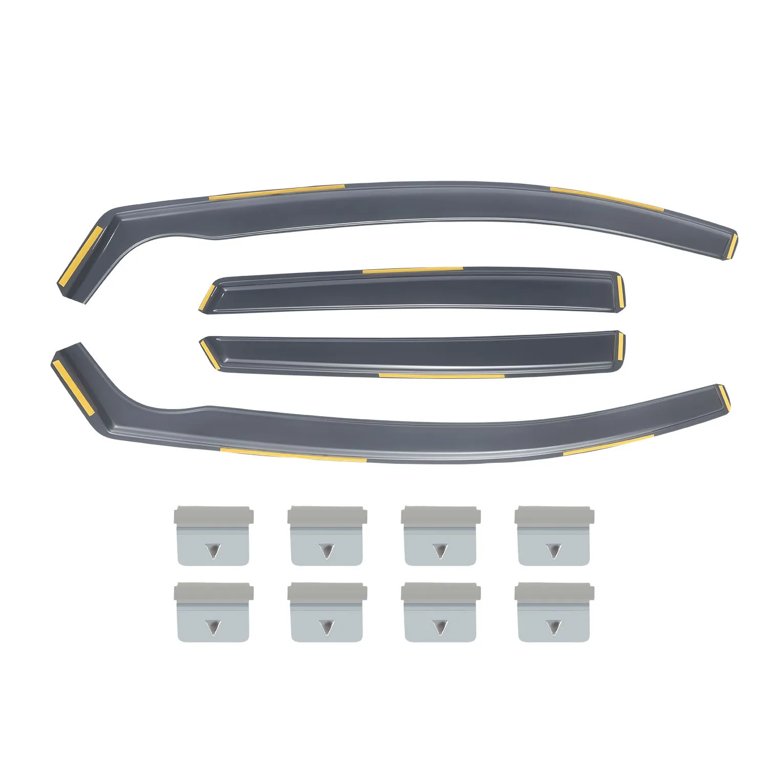 FOR SEAT Leon/Cupra MK3 2013-2020 5 Door Hatchback Wind Deflectors 4pc + Clips