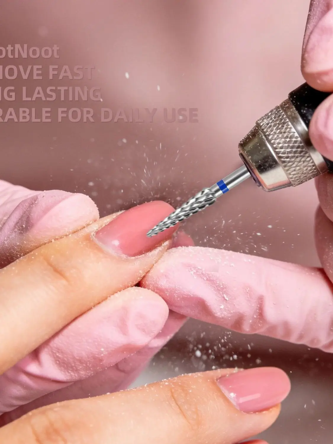NotNoot 1-Pack Carbide Cuticle Drill Bits - 3/32" Medium Grit Cone for Efficient Gel Removal - Ideal for Electric Nail Drills P