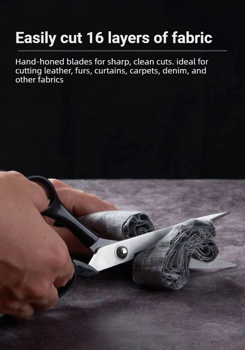 10 Inch Stainless Steel Tailor Shears for Fabric Leather Cutting Professional Sewing Craft DIY Apparel Making Tool Accessory