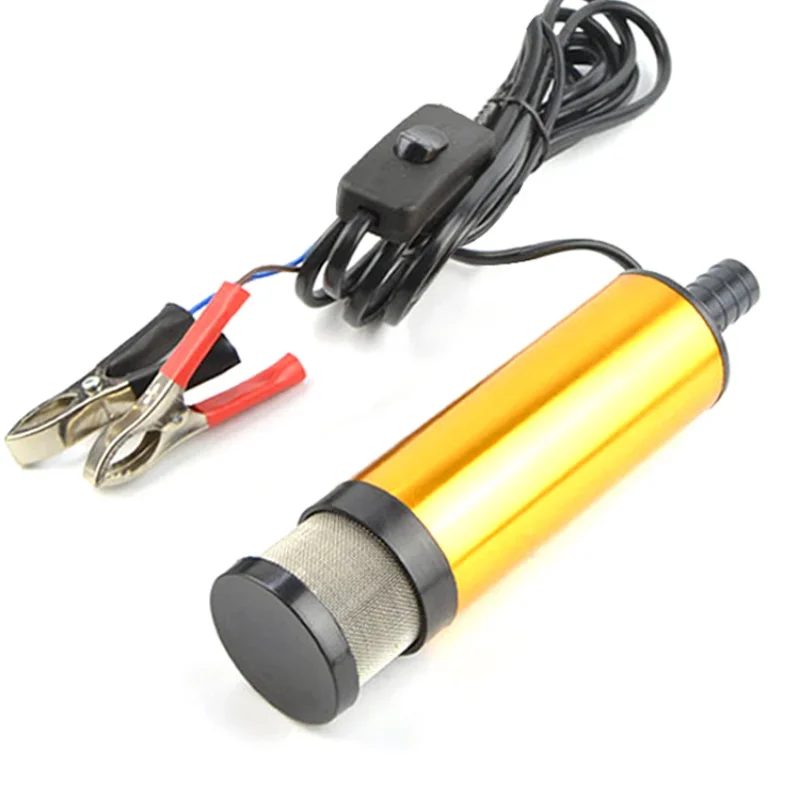 38/51MM Electric Car Oil Pump 12L/min DC12V For Pumping Diesel Oil Water Fuel Transfer Pump Quality Motor Aluminum Alloy Shell