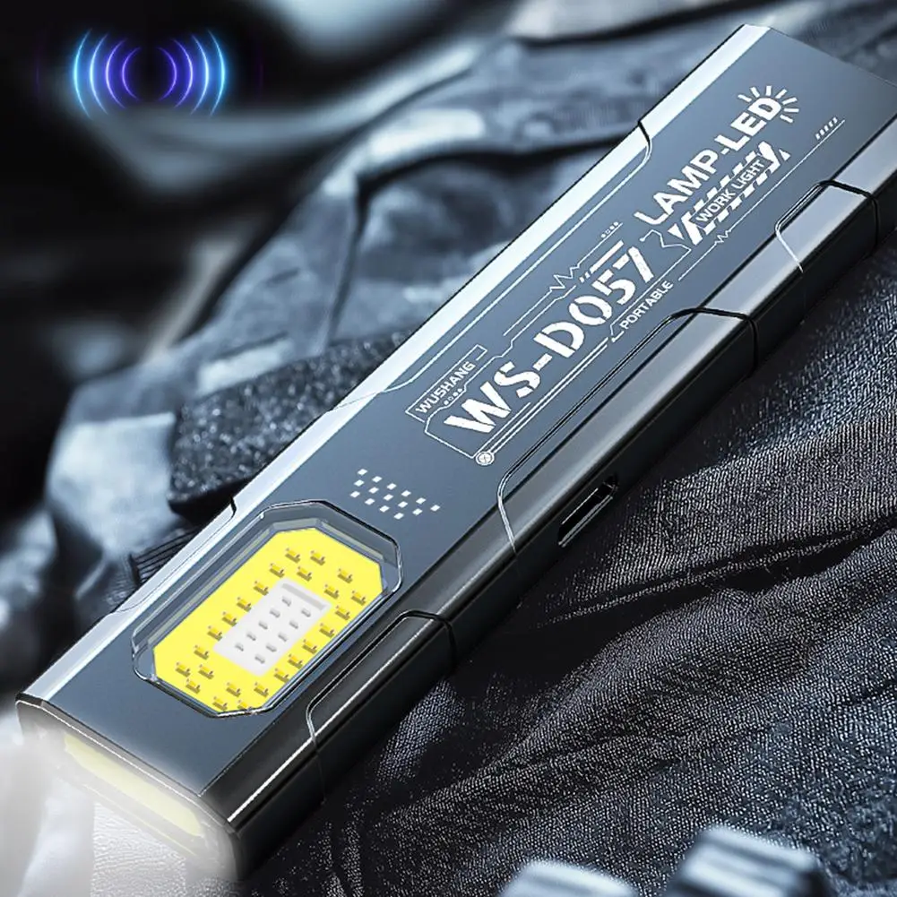  1-3PCSMini EDC Flashlight With COB Tail Magnet USB Rechargeable Emergency Lantern Hat Clip Light For Camping Running Working