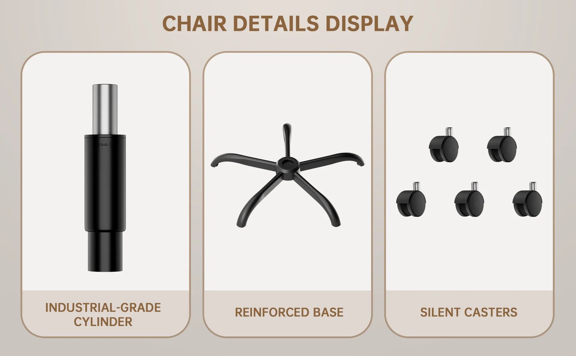 Ergonomic Office Chair with Lumbar Support, Home Office Desk Computer Chairs Adjustable Headrest and Flip-up Armrests