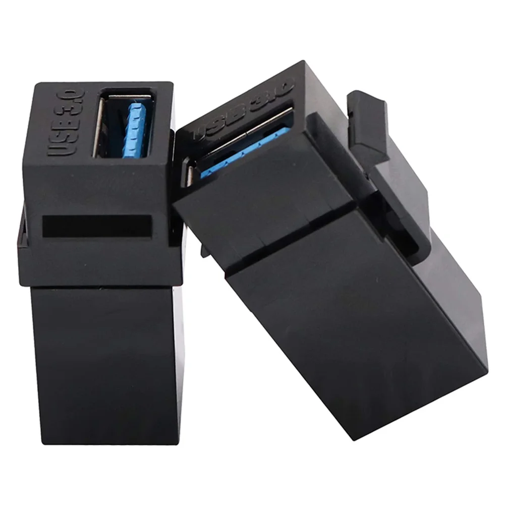 1-5PCS USB 3.0 Keystone Coupler Adapter Connect Equipment USB To USB Adapter Easy Installation Female to Female Connector