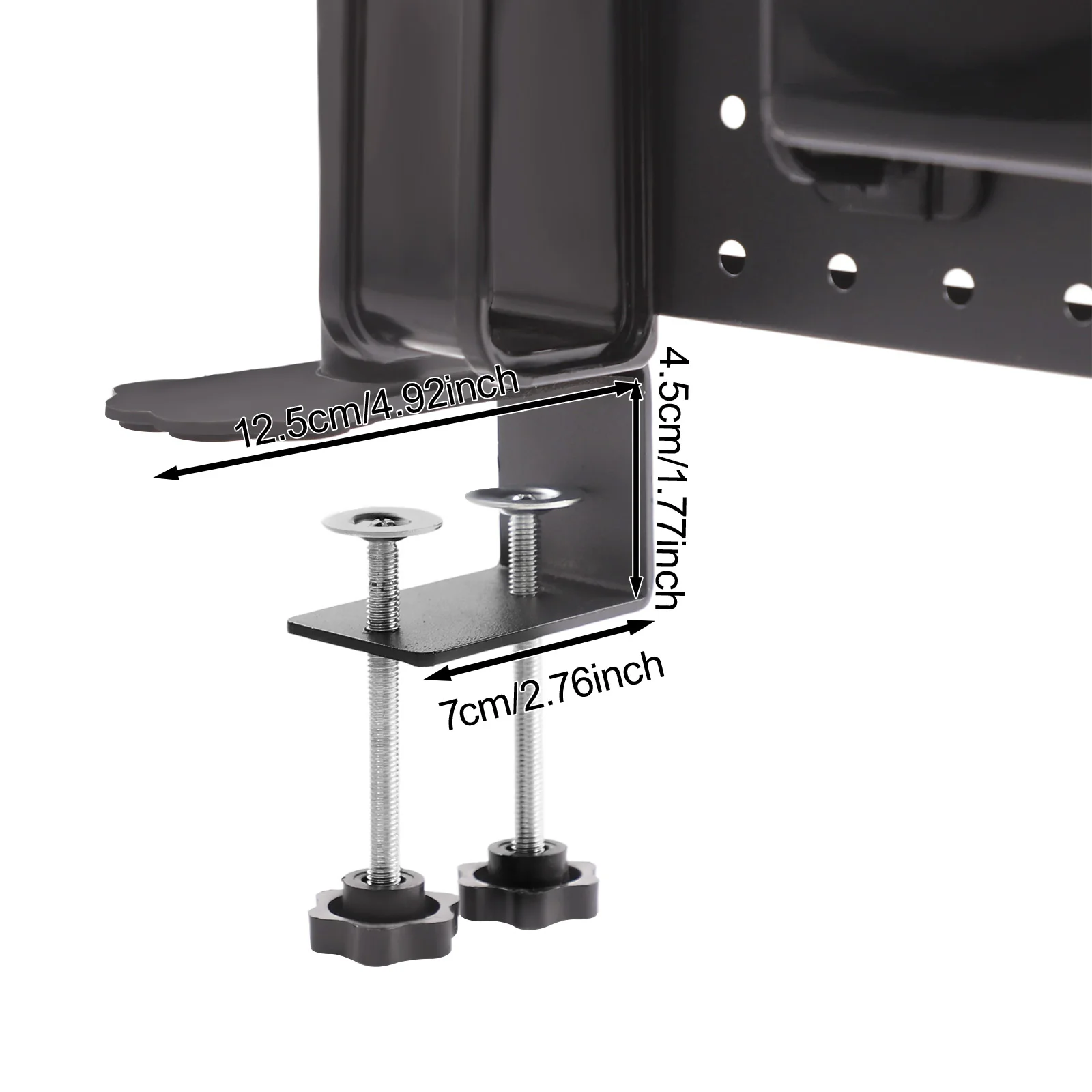 Desktop Bookshelf Multipurpose Clip-on Desk Organiser Countertop Clip-on Bookshelf