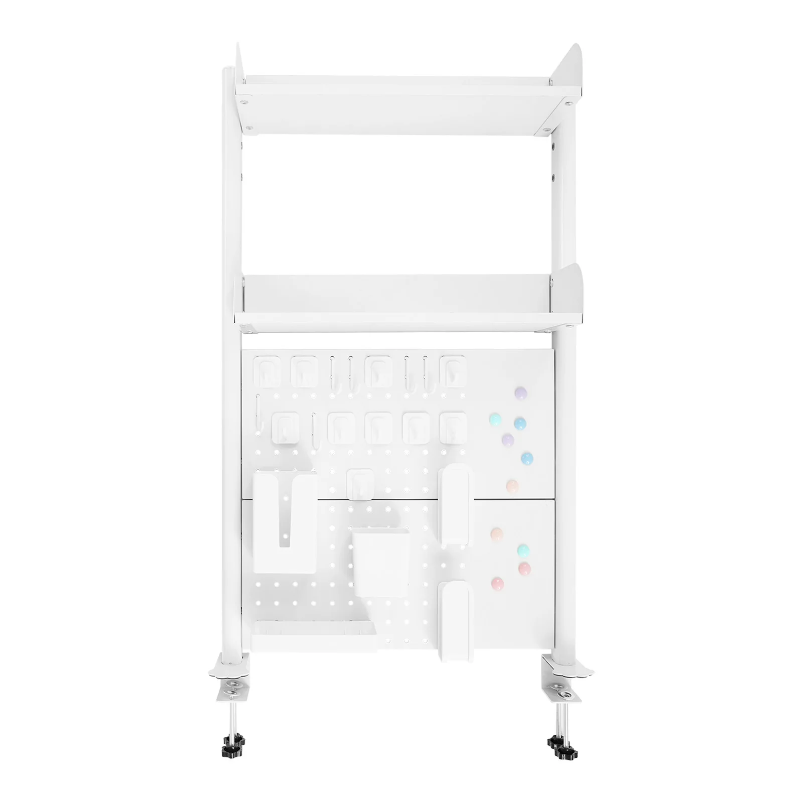 Desktop Bookshelf Multipurpose Clip-on Desk Organiser Countertop Clip-on Bookshelf