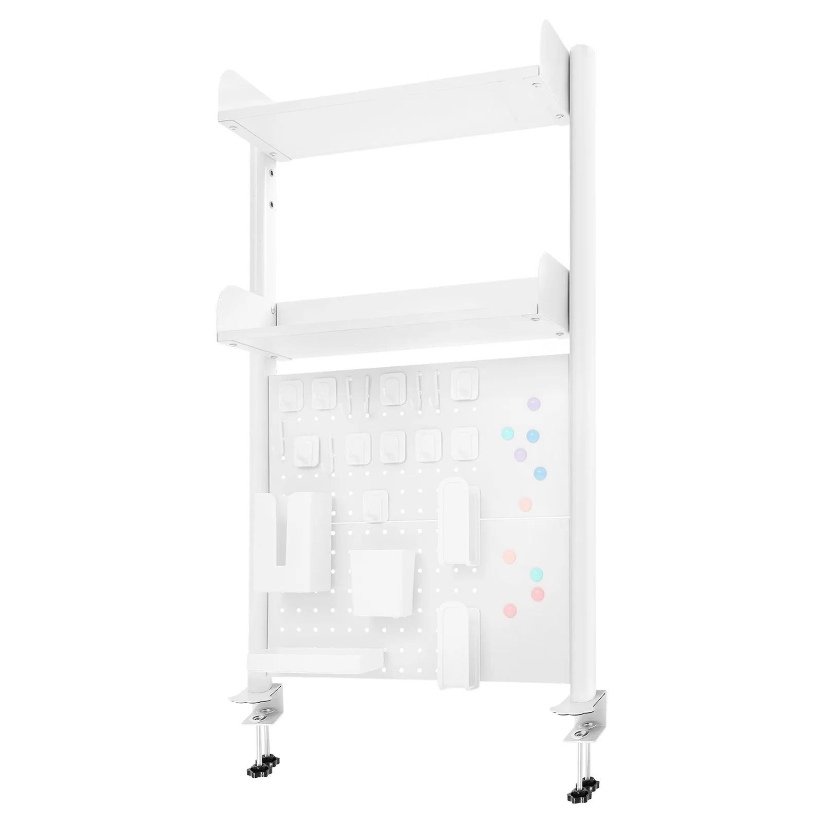 Desktop Bookshelf Multipurpose Clip-on Desk Organiser Countertop Clip-on Bookshelf