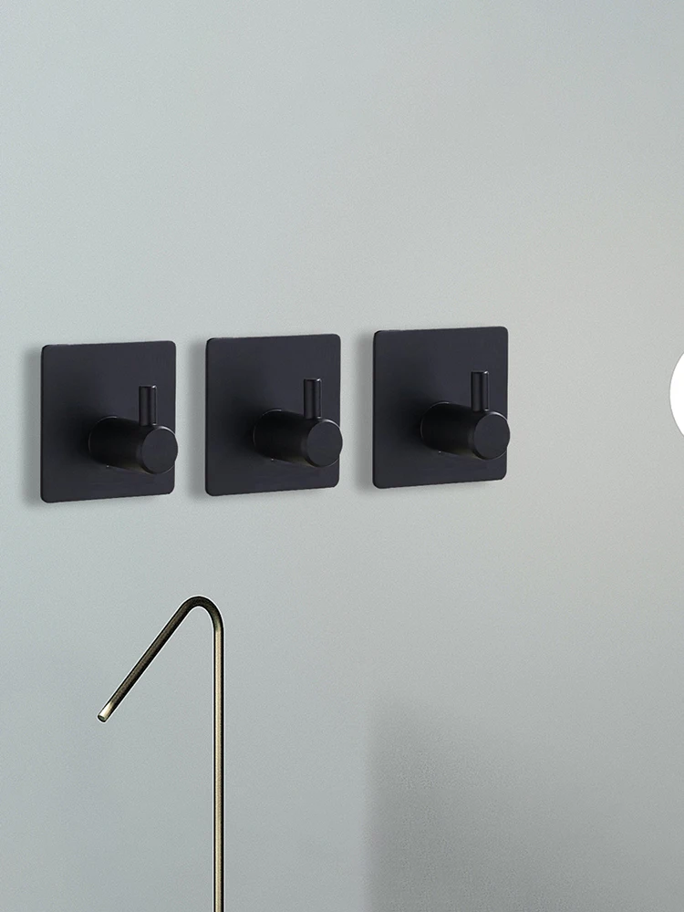 Self Adhesive Kitchen Towel Hooks Door Wall Mounted Household Hat Key Coat Rack Door Hanging Organizer Home Soupplies