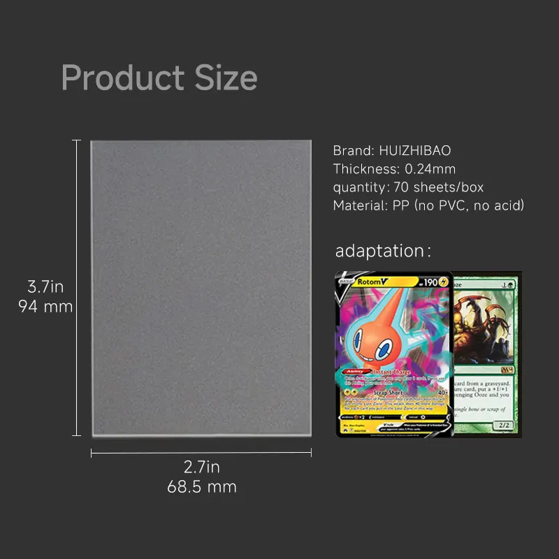 68.5x94mm/65x92mm Premium Clear Matte double Card Sleeves Trading Holder TCG Cards Protector for MTG for pokemon Card Sleeves