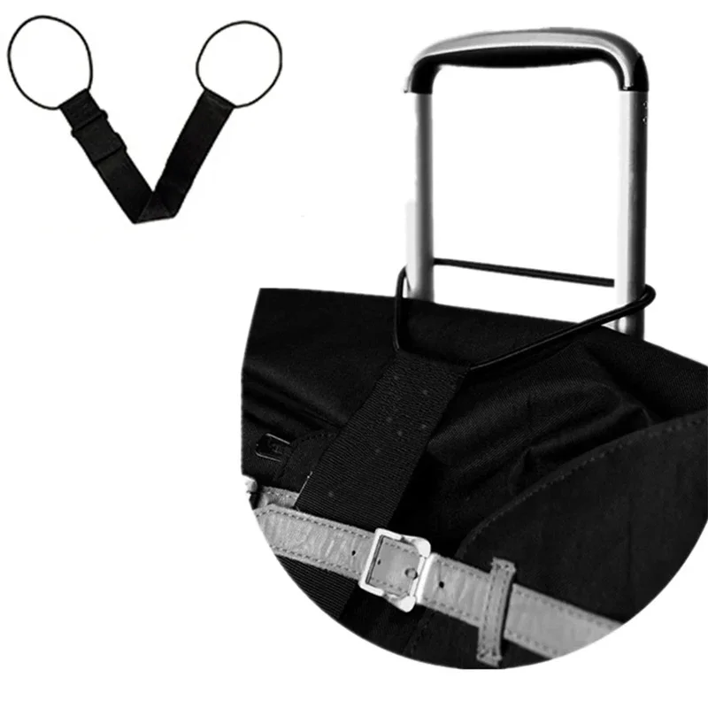 Elastic Adjustable Luggage Strap, Bungee Travel Security Belt, for Carry On, Secure Baggage Transport