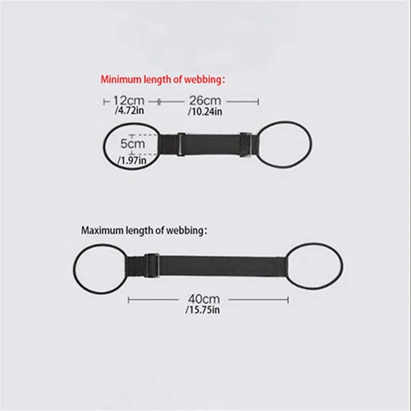 Elastic Adjustable Luggage Strap, Bungee Travel Security Belt, for Carry On, Secure Baggage Transport