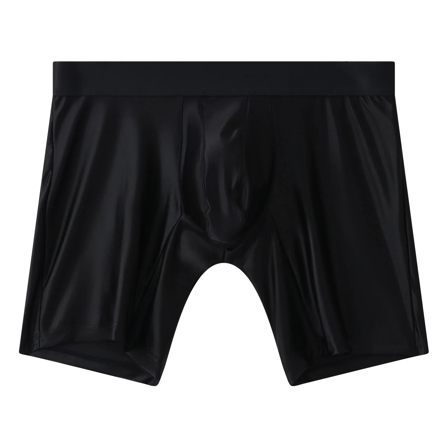 Mens Underwear Boxers Solid U Pouch Panties For Man Extended Leg Boxer Shorts Homme Middle Waist Sports Underpants Male M-XXL