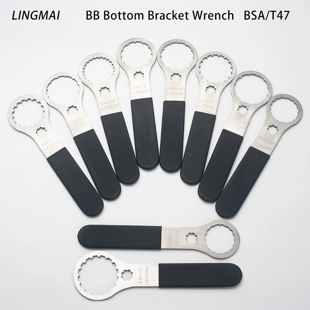 Bicycle Bottom Bracket Wrench Spanner Repair Tool 44-16/49-16/52-16/46-24/39-16/46-12/48-12/49-12/50-12/40.5-16T For DUB BSA T47
