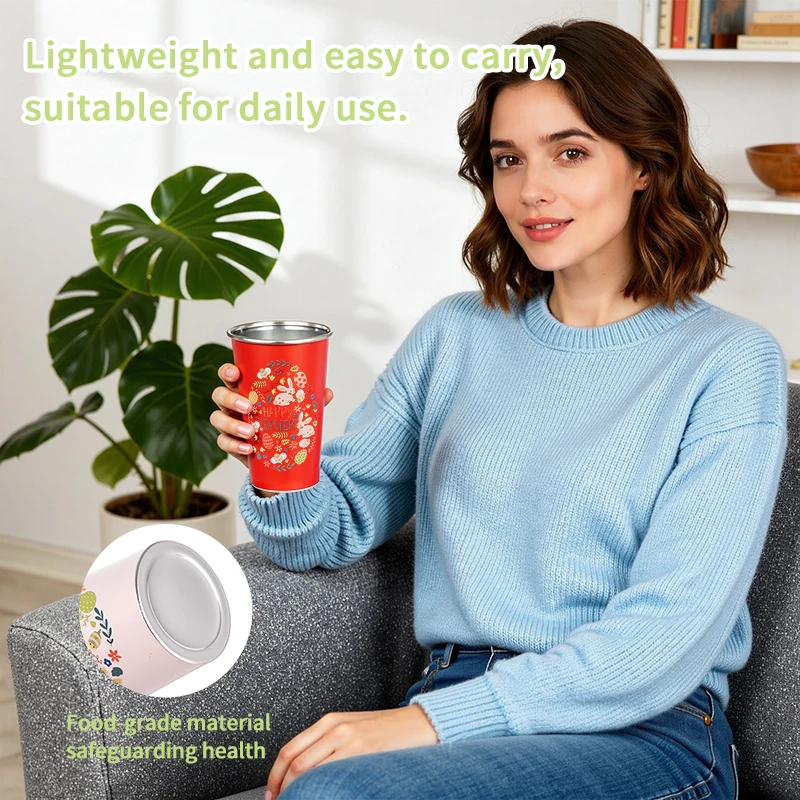 470ML Cold Discolored Aluminum Cup Cold Drink Cola Cup Cold Color Changing Drinking Cup Reusable Beer Mugs Collection Gifts