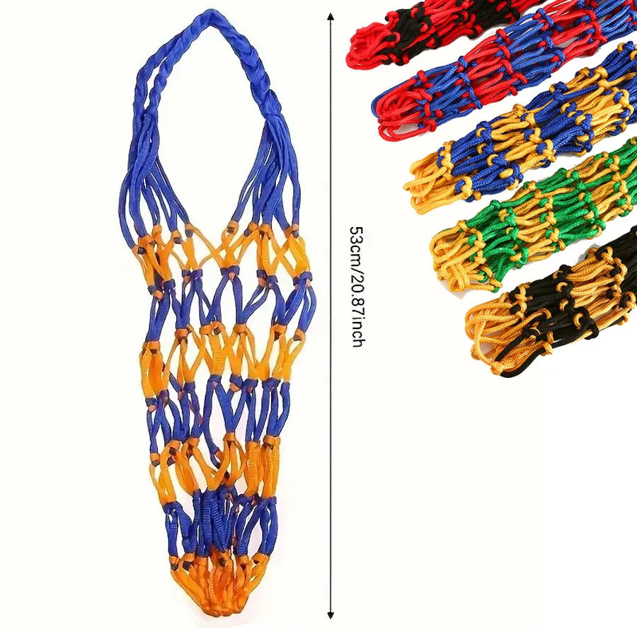 Basketball/Football/Volleyball Net Bag Thick Woven Net Basketball Storage Durable Nylon Training Net Bag for all kinds of balls