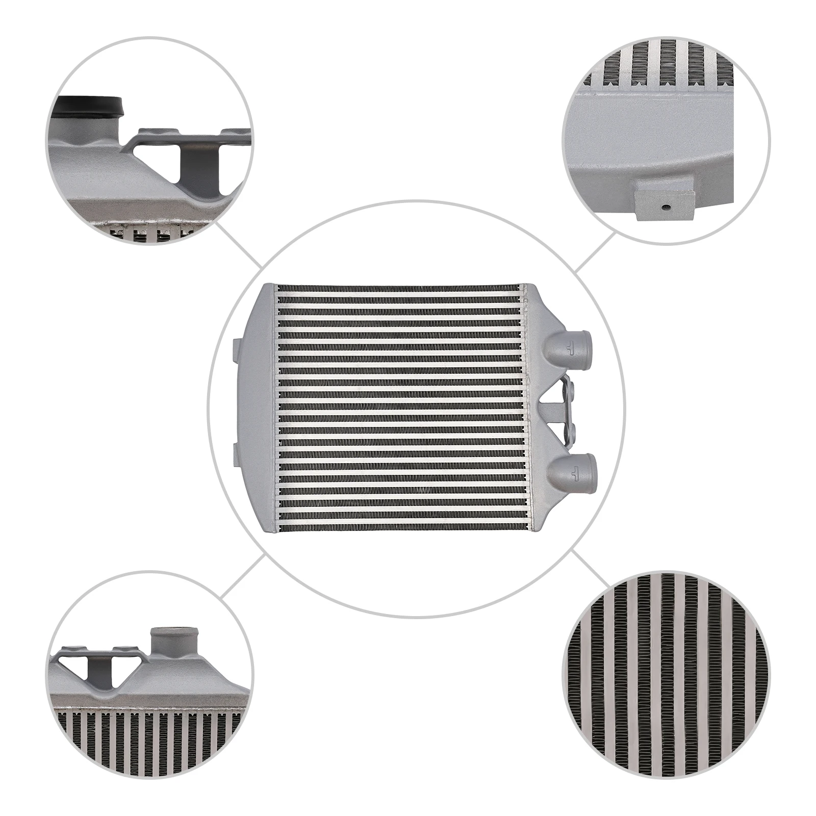 Intercooler Seat Sport Intercooler Aluminium Intercooler for Ibiza Mk4 VW Polo 9N3 Skoda Fabia LLK Turbo Cooler