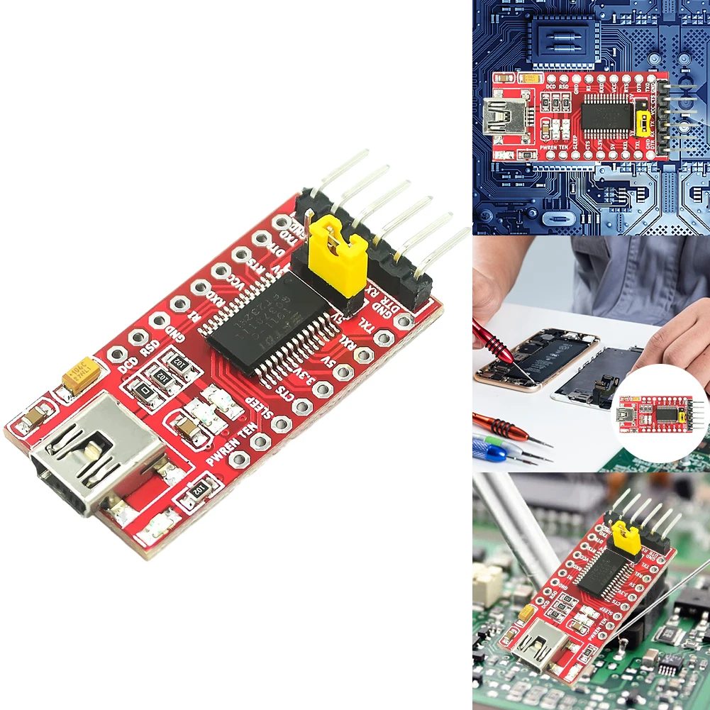 FT232RL FTDI USB To TTL Serial Adapter Module 3.3V 5.5V FT232 Pro Mini USB TO TTL 232 USB To TTL Module for Arduino