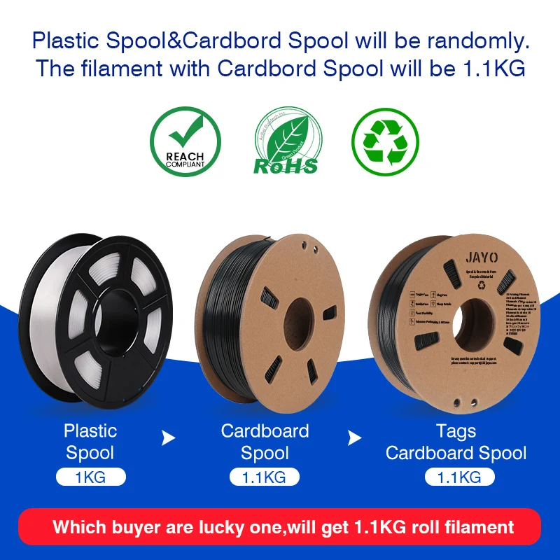 JAYO pla matte dual Color 10Rolls/Set 3D Filament 1.75mm ±0.02mm 3D Printer Filament New product, no bubbles 7 colors available