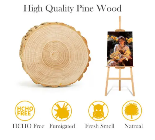 Easel Stand Wooden A-Frame Folding Pine Wood Artist Art Craft Adjustable Display Exhibition for Wedding Painting Art Easel