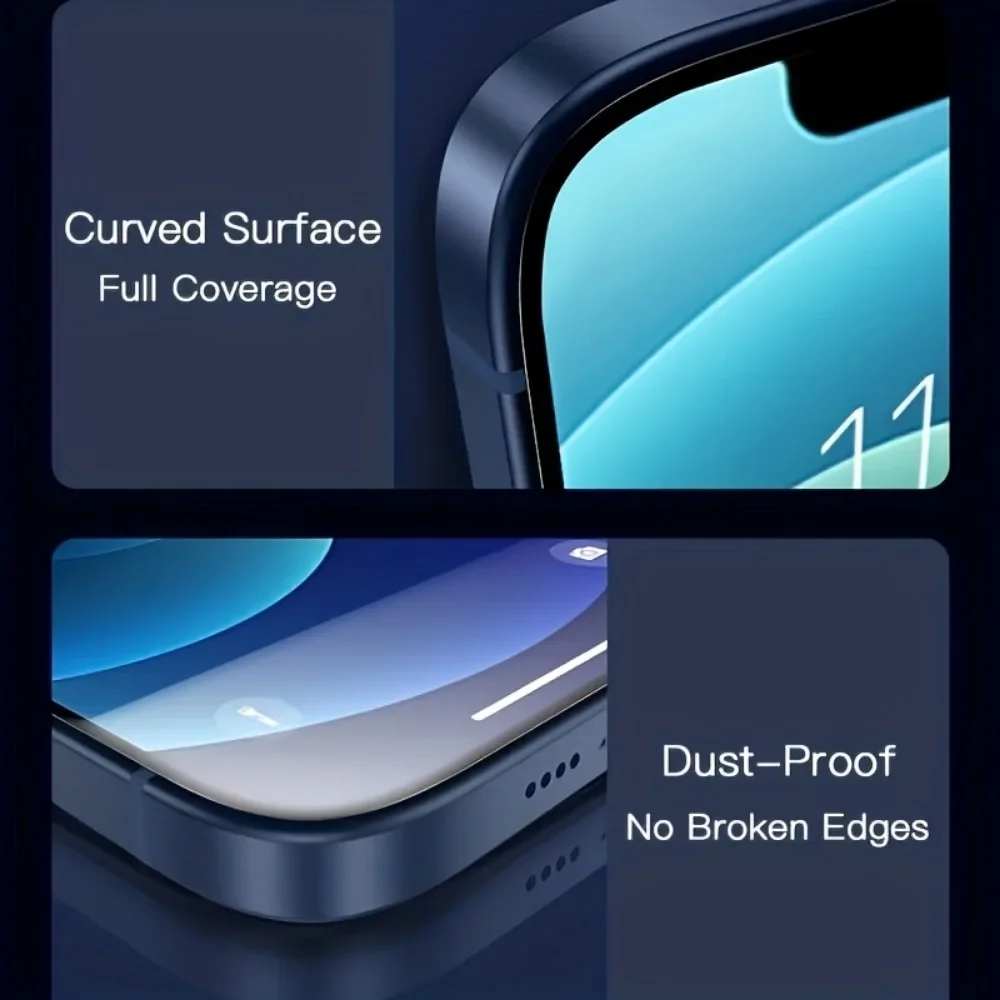 6-IN-1 Tempered Glass Screen Protector For iPhone 16 15 14 Pro Max 14 15 Plus Camera Lens Glass For iPhone 16e 13 11 12 Pro Max