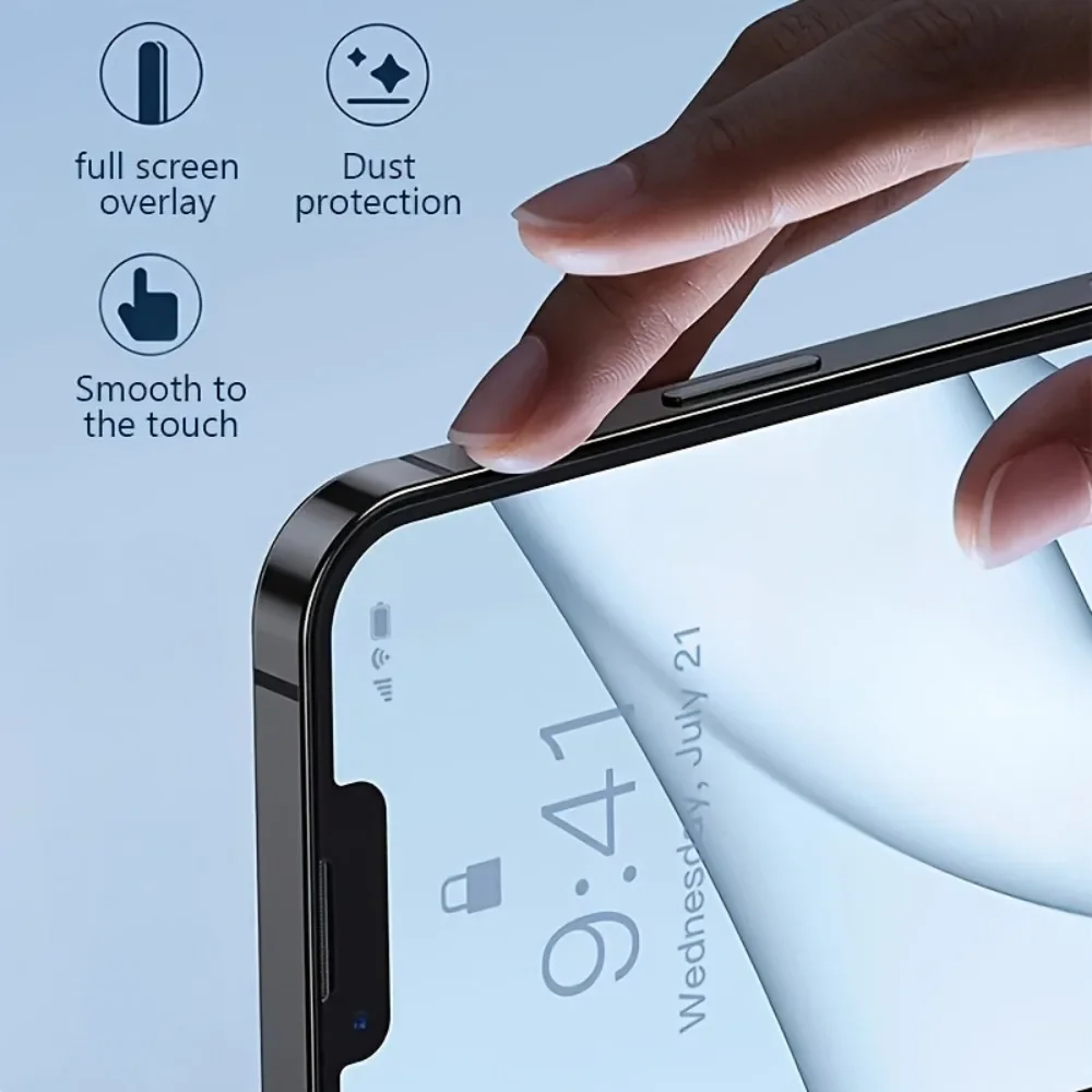 6-IN-1 Tempered Glass Screen Protector For iPhone 16 15 14 Pro Max 14 15 Plus Camera Lens Glass For iPhone 16e 13 11 12 Pro Max
