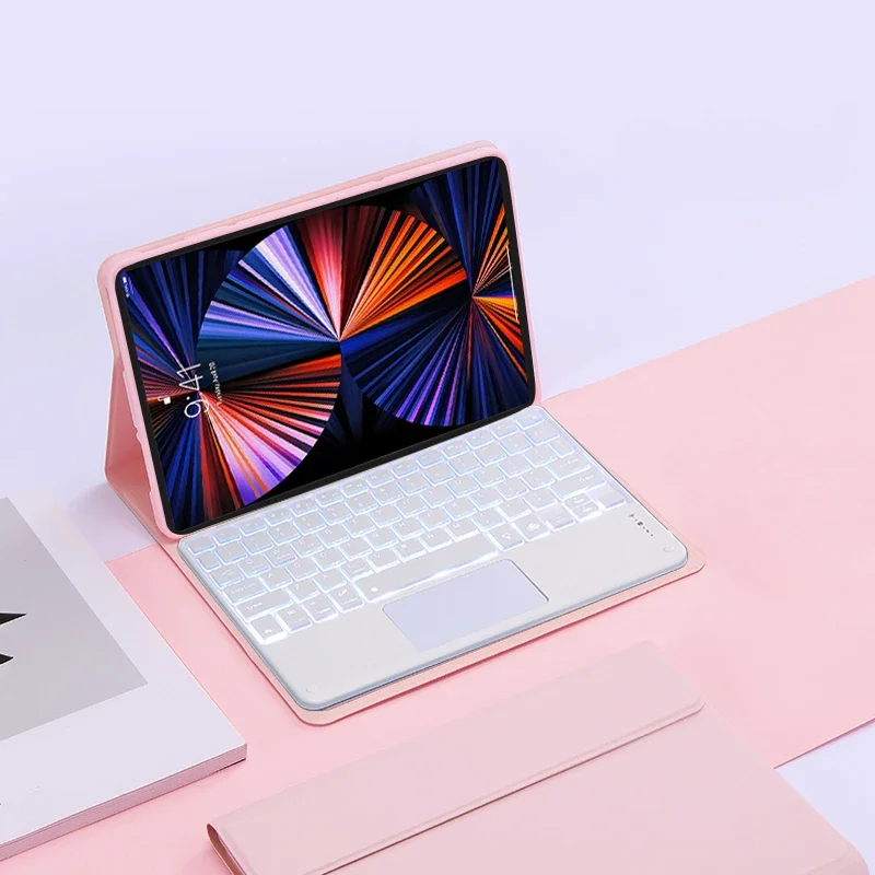 Case with Touchpad Keyboard for Xiaomi Pad 7 Tablet Case Magnetic Backlit Keyboard for Xiaomi Mi Pad 7 Teclado Keyboard Cover
