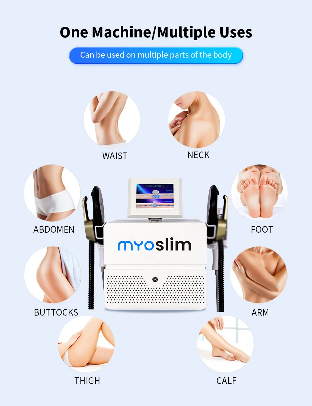 Myoslim Neo Muscle Stimulate Fat Removal EMS Body Slimming Butt Build Sculpt Machine Weight Lose For Salon