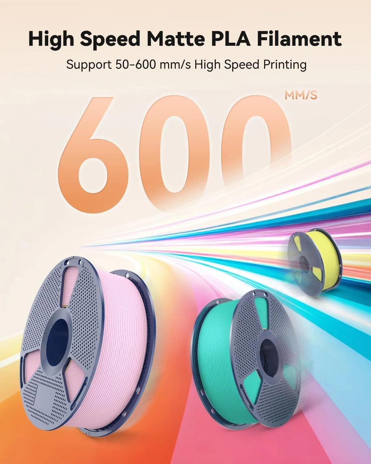 SUNLU 1KG（PLA Classic)High Speed Matte PLA Filament 1.75mm 1kg High Speed Printing Neatly Arranged Filament Fit Most FDM Printer