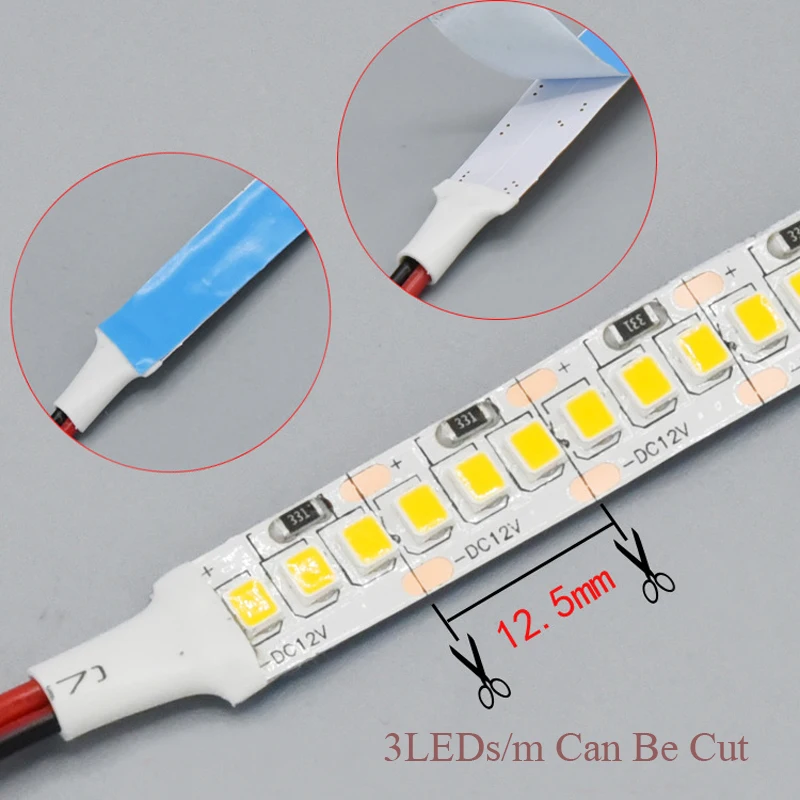 LED Strip 12V 24V 2835 240LED/m 5M Flexible Led Tape Light Lighting Super Bright 1200LEDs Waterproof Warm/Cold/Natural White