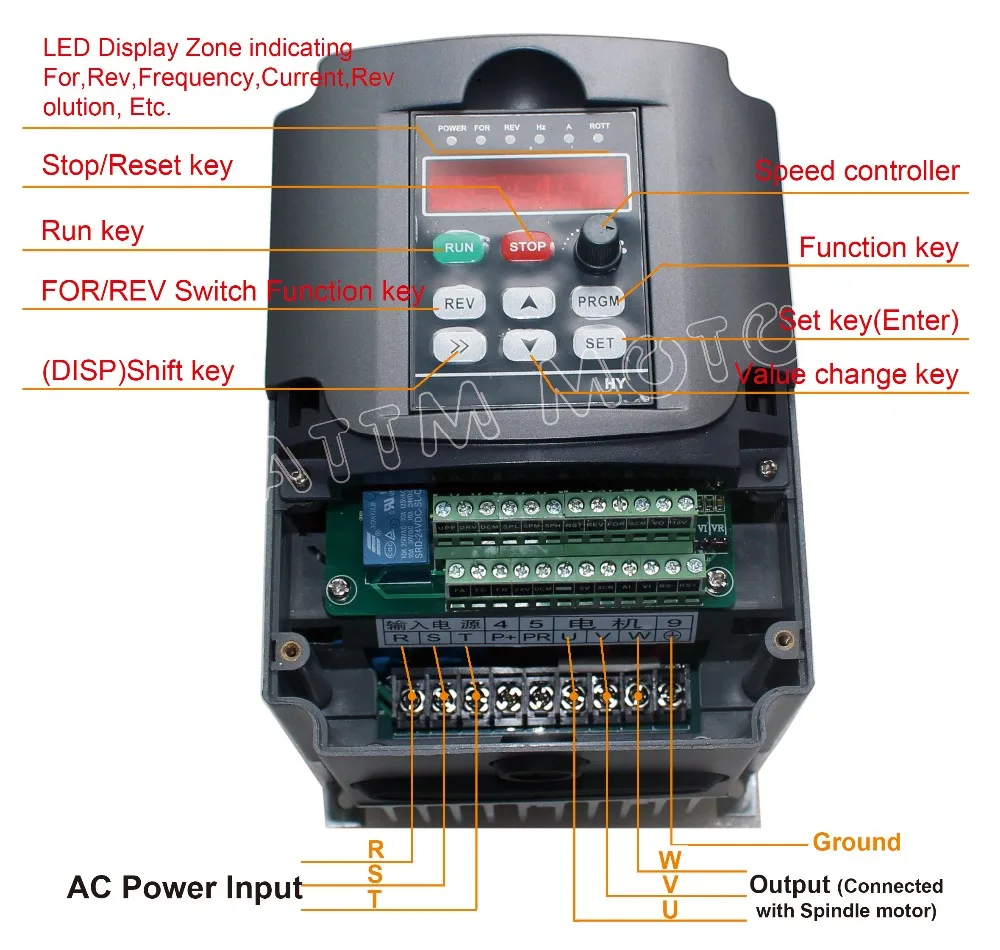【EU&BR Stock】CNC Spindle 3.5KW 220V 380V Waterproof Water Cooled Spindle Motor ER20 400Hz 24000RPM 100x258mm Metal Engraver