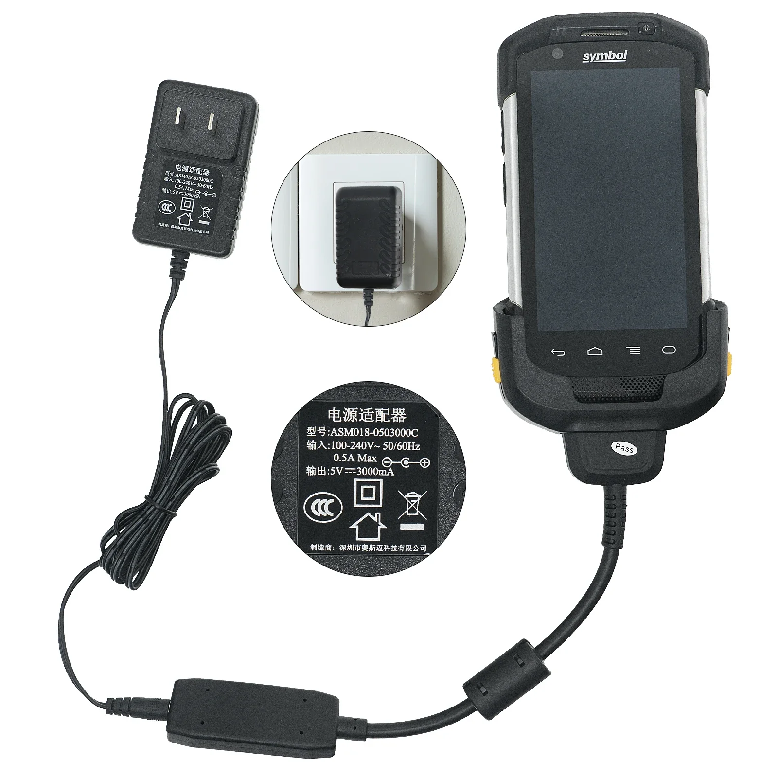 Charging Cable for Zebra TC70 TC72 TC75 TC77 TC7X CHG-TC7X-CBL1-01 Charger