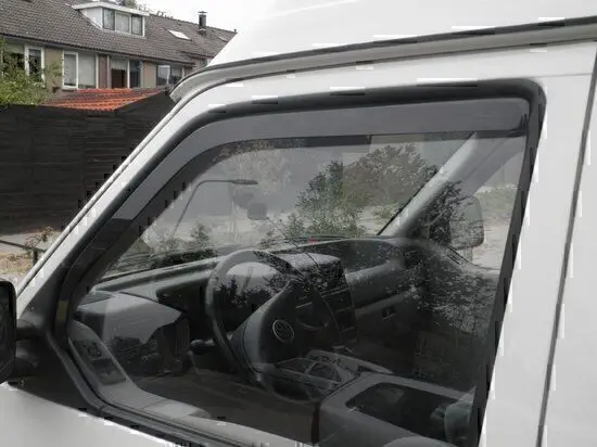 For VW Transporter T4 2door 1990-2003 wind deflectors 2pc TINTED w/ Clips