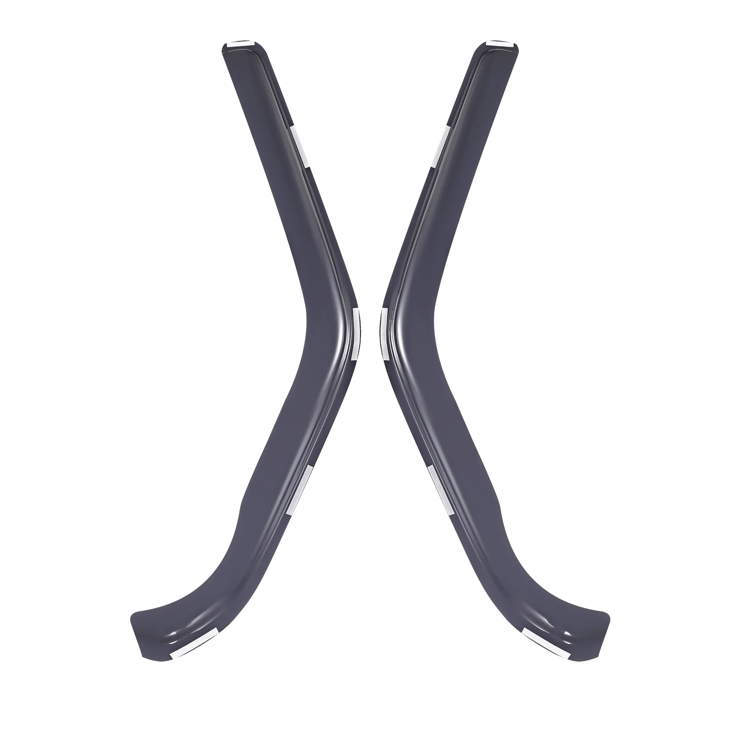 For VW Transporter T4 2door 1990-2003 wind deflectors 2pc TINTED w/ Clips