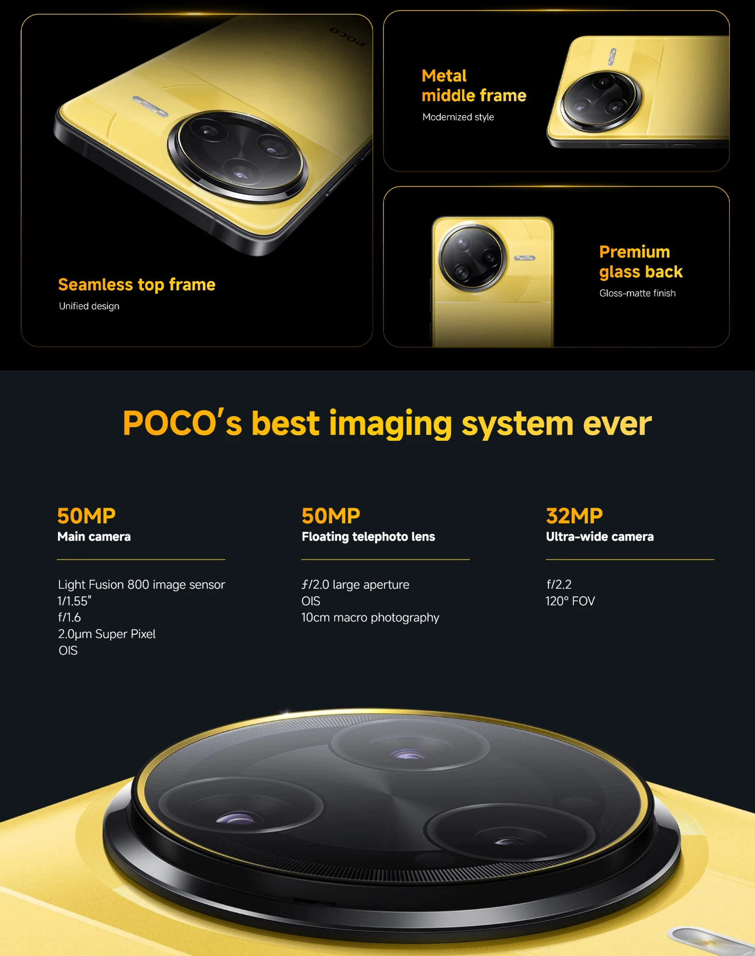 POCO F7 Ultra 5G 16+512GB Global Version 2K 120Hz AMOLED Dispaly Flagship Snapdragon® 8 Elite 50MP AI Dual Camera 5300mAh 120W