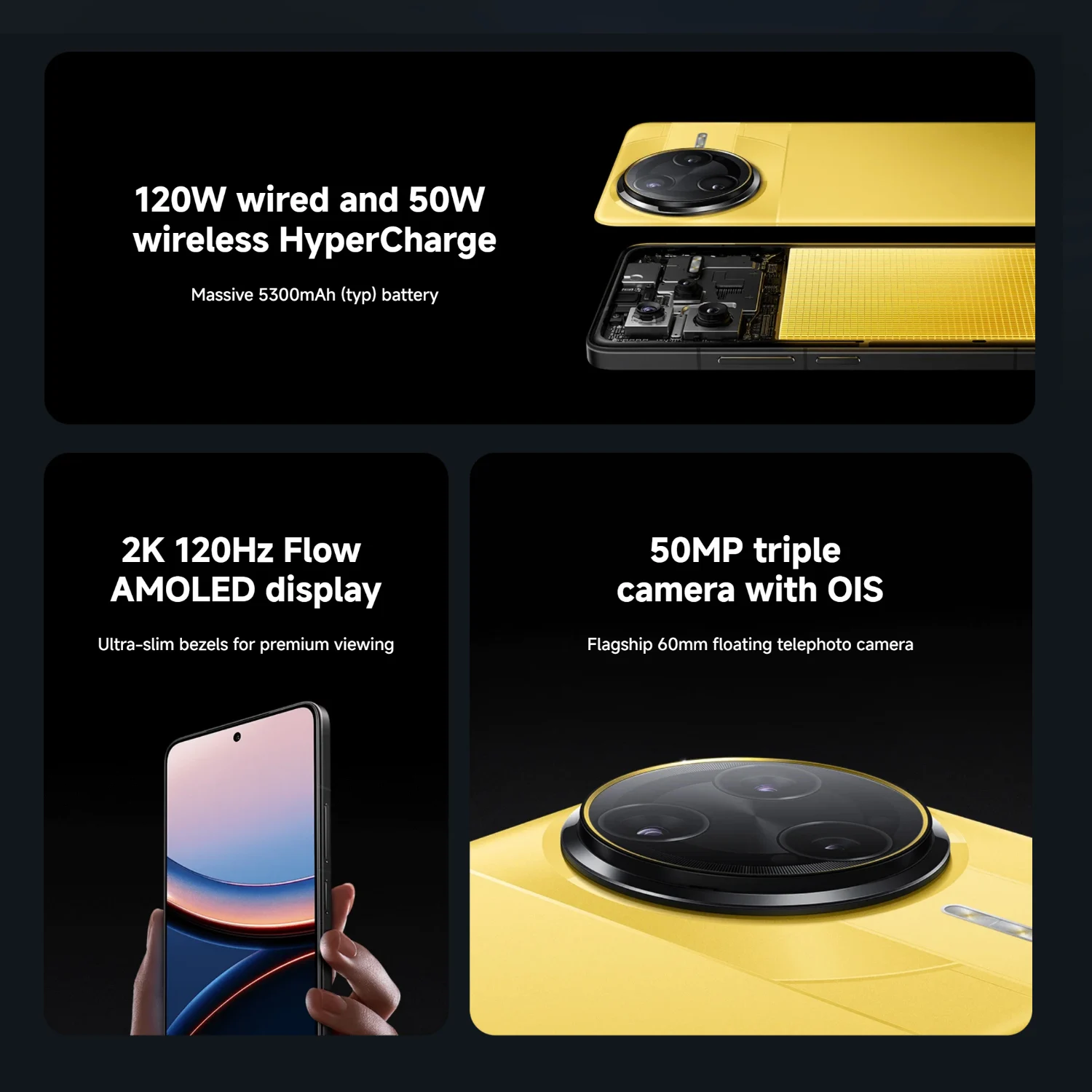 POCO F7 Ultra 5G 16+512GB Global Version 2K 120Hz AMOLED Dispaly Flagship Snapdragon® 8 Elite 50MP AI Dual Camera 5300mAh 120W