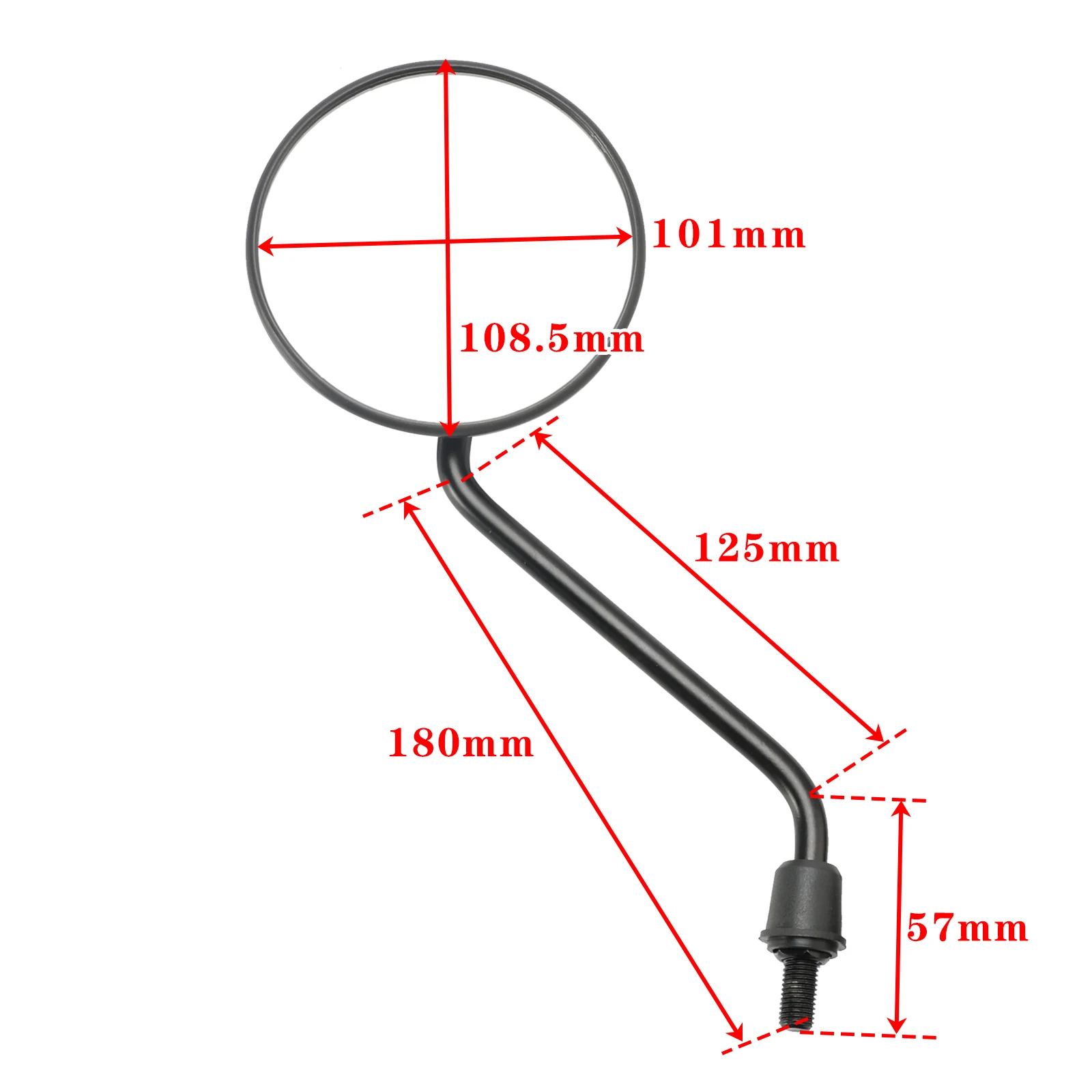 Artudatech Rear View Mirrors Set 10mm For Honda MB5 XL80 S XL100 S CT110 TLR200 XR250 L