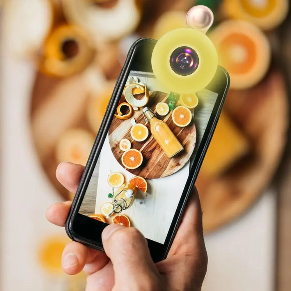2022 Mobile Phone Fill Light 15X Macro Lens Portable Selfie LED Ring Flash Light Phone Selfie Lamp Ring Clip Light Drop Shipping