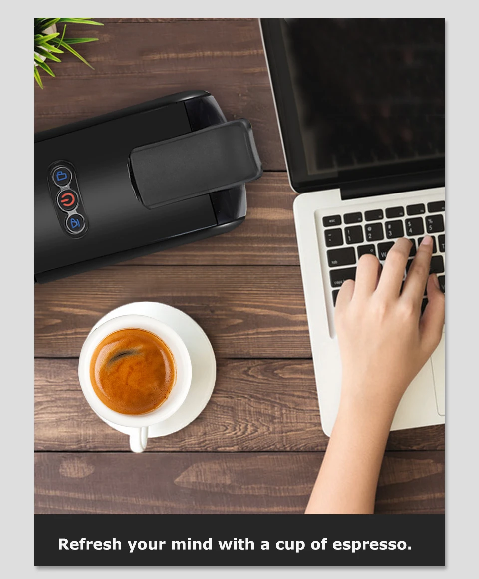 HiBREW Coffee Machine 19 Bar 4in1 Hot & Cold Multiple Capsule Espresso Cafetera Pod Coffee Maker Dolce Milk Nexpresso Powder H1A