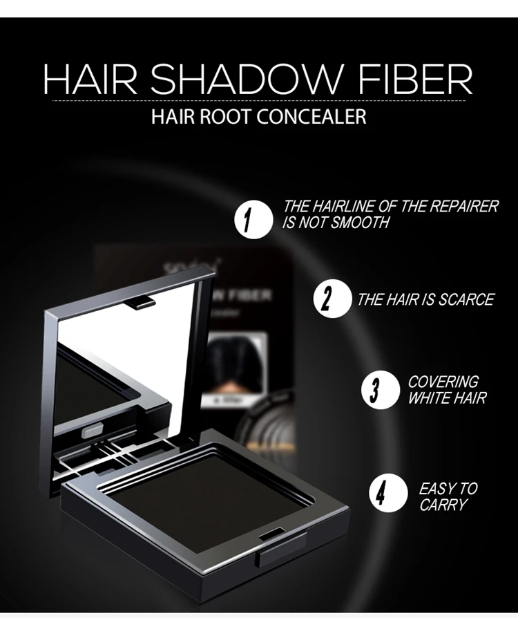 Sevich 12g Hairline Shadow Powder Hair Line Modified Repair 5 Colors Hair Shadow Trimming Powder Edge Control Hair Concealer