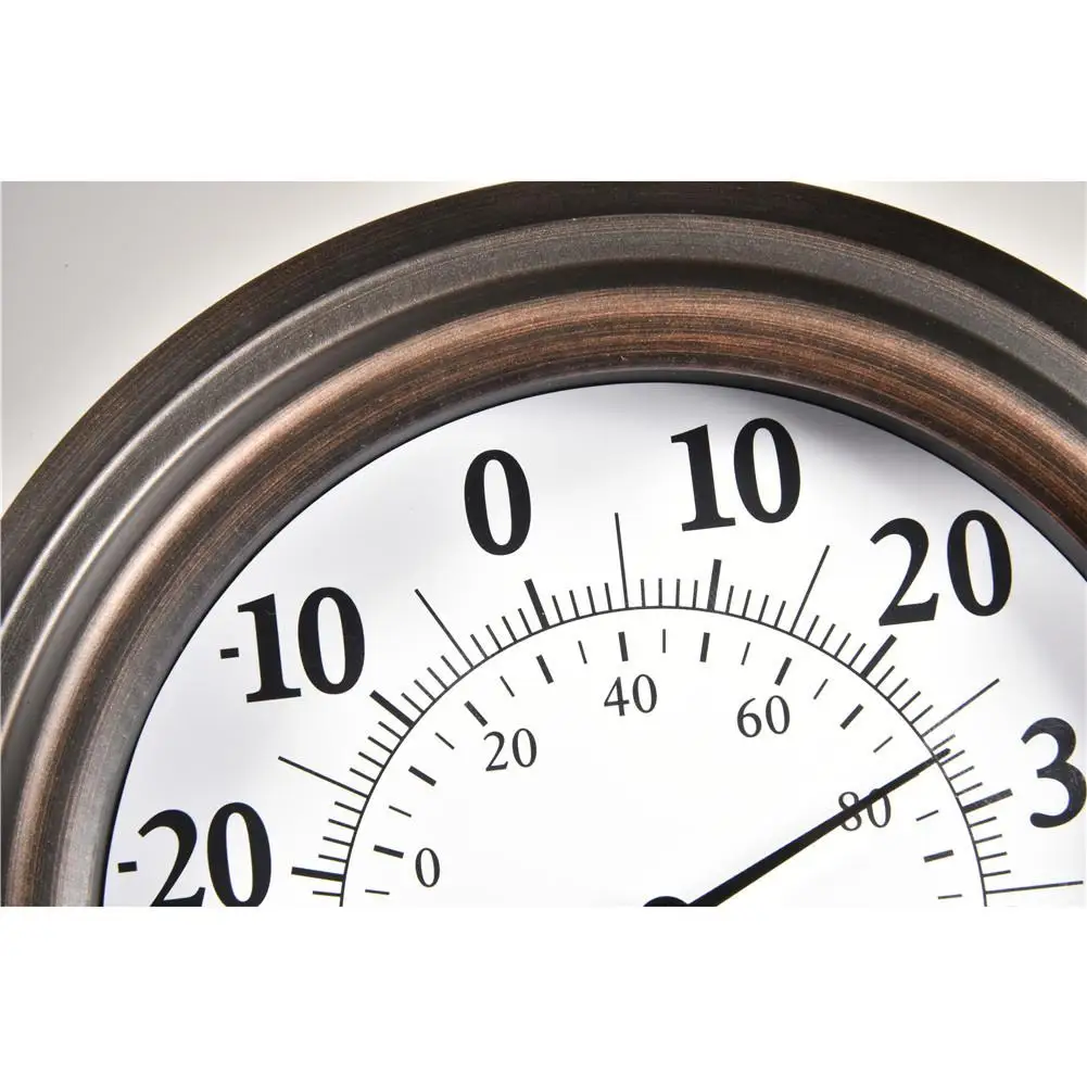20CM Indoor Outdoor Thermometer Hygrometer Antique Painted Iron Shell Temperature And Humidity Measuring Instrument US/EU Dial