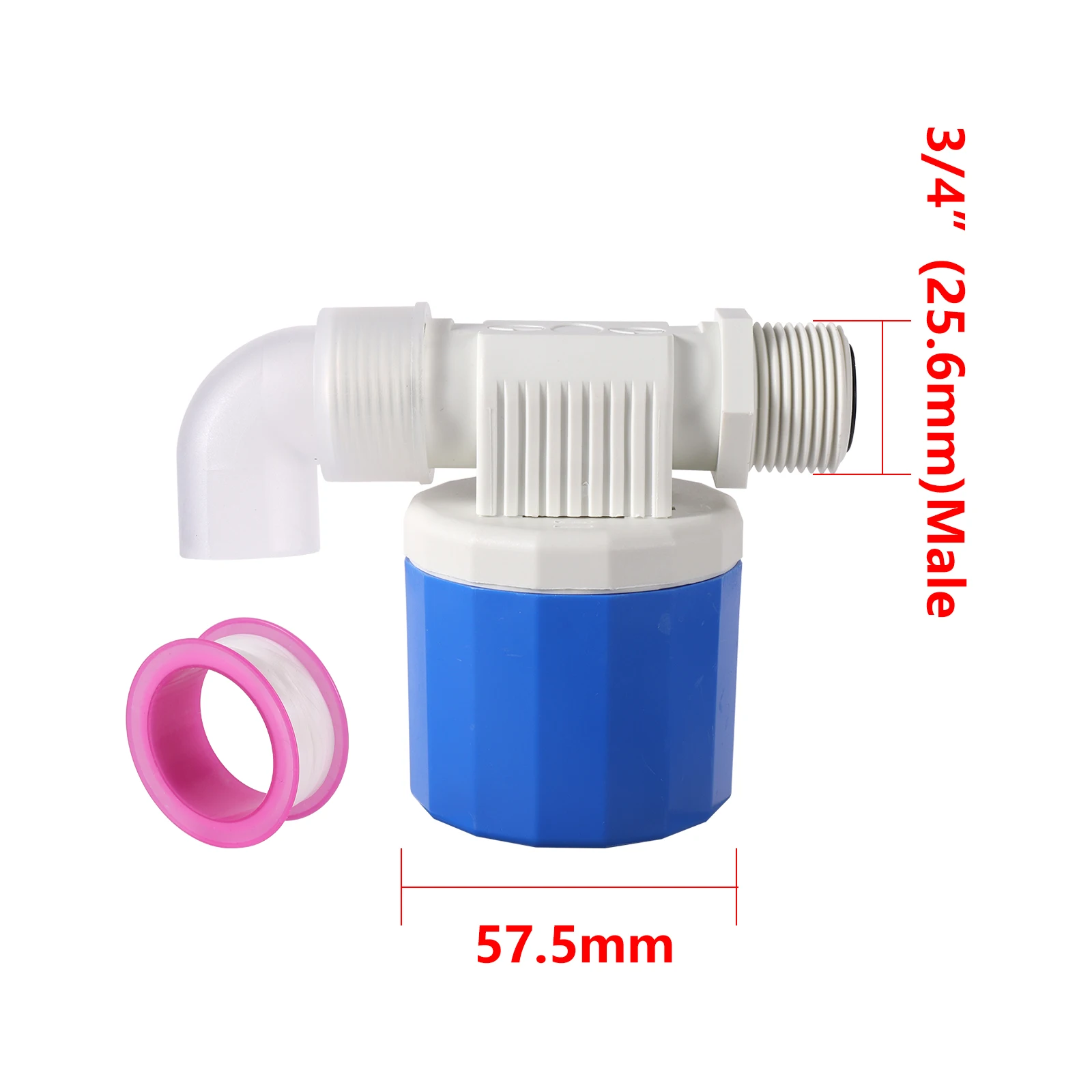 1/2" Automatic Water Level Control Valve Tower Floating Ball Valve Installed Inside The Tank Plug-in Free Inlet and Outlet Valve