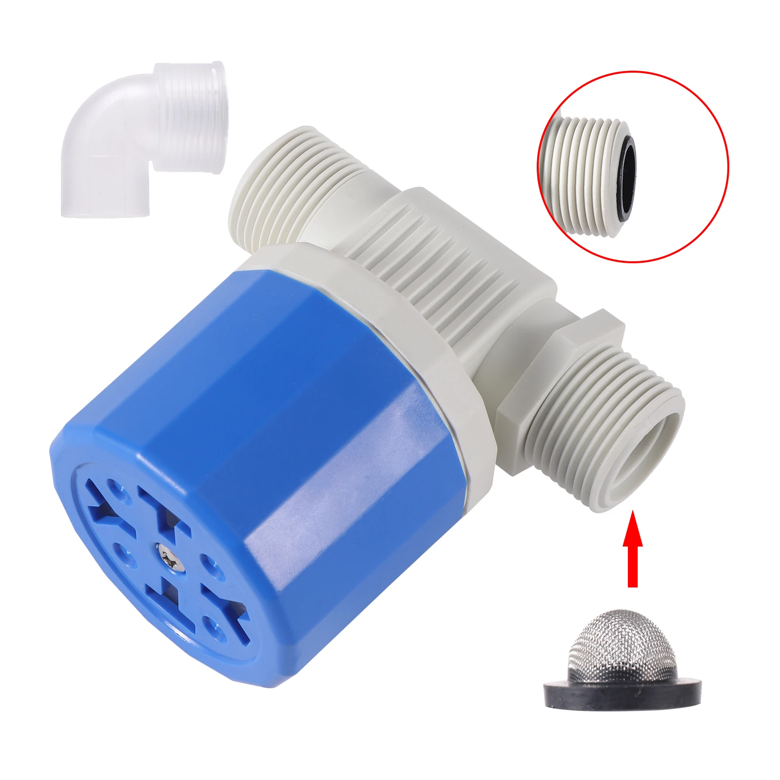 1/2" Automatic Water Level Control Valve Tower Floating Ball Valve Installed Inside The Tank Plug-in Free Inlet and Outlet Valve