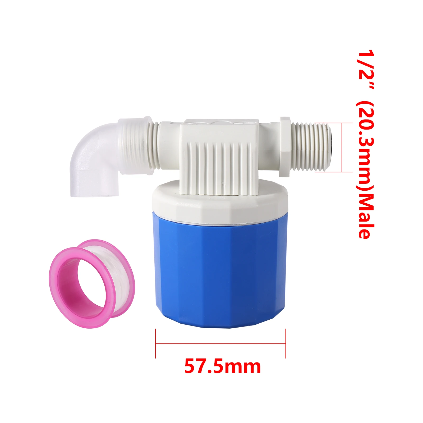 1/2" Automatic Water Level Control Valve Tower Floating Ball Valve Installed Inside The Tank Plug-in Free Inlet and Outlet Valve