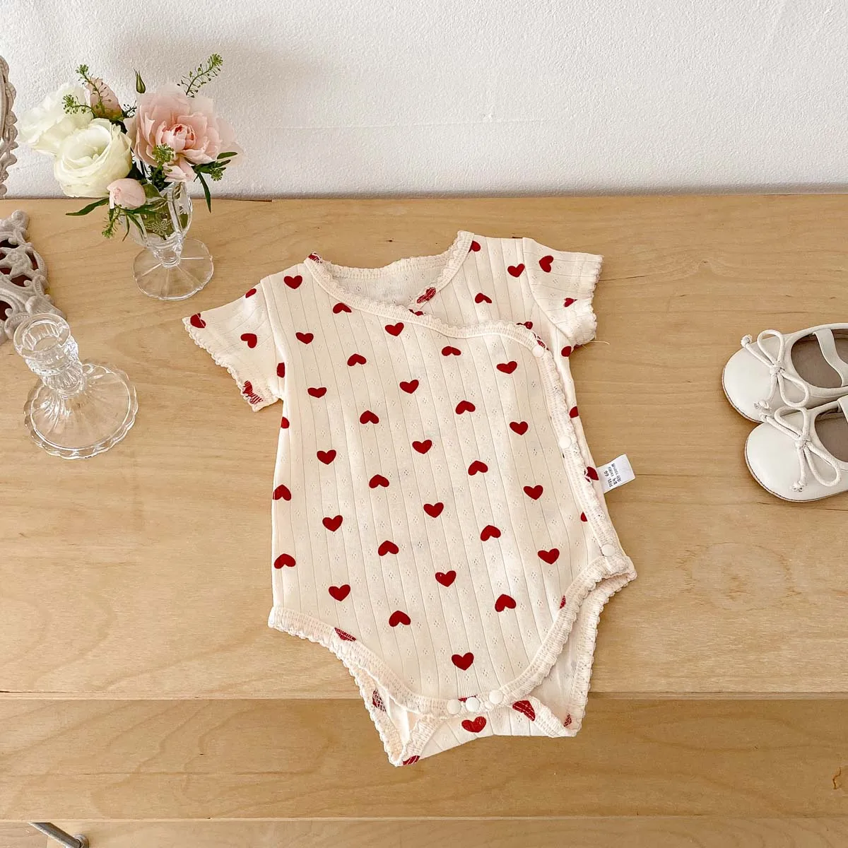 Summer Boys and Girls Baby Short-Sleeved Pants Simple Comfortable Full Printed Newborn Printed Pants